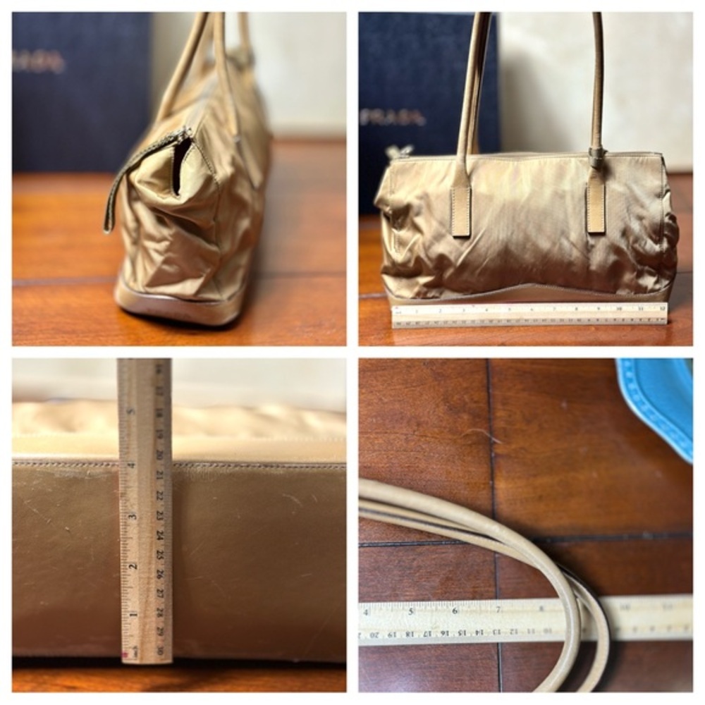 AUTHENTIC Prada Tessuto Cuoio Shoulder Bag. Tan. - Picture 16 of 16